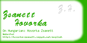 zsanett hovorka business card